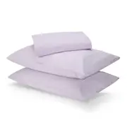 250 Thread Count Cotton Rich Sheet Set - King Bed, Lilac