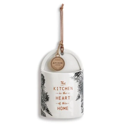 Demdaco Ceramic Heart of the Home Crock or Wall Pocket
