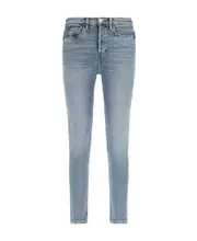 RE/DONE Logo Patch Skinny Jeans 28,31 Gray