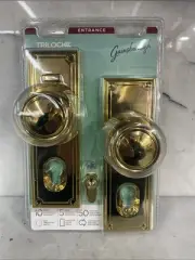 Gainsborough 895TRIBG Double Cyclinder Trilock Traditional Knobset -Bright Gold