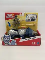 Playskool Playset Heroes Power Rangers Silver Ranger & Wolf Zord.