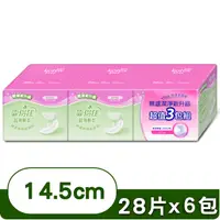 在飛比找PChome24h購物優惠-《靠得住》超薄輕柔護墊-無香 (14.5cm/28片x6包)