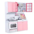 Mini Kitchen Playing House Set with Sound and Light for Children