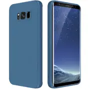 MCC For Samsung Galaxy S8 Soft Liquid Silicone Shockproof Case Cover G950 [Dark Blue]