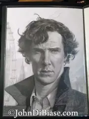 Benedict Cumberbatch Sherlock Holmes Pencil Drawing 9” x 12” Art Doctor Strange