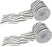 FRCOLOR 2Pcs Zebra Print Toilet Paper Tactile Bathroom Tissue for Modern Decor Design Convenient Storage for Everyday Use