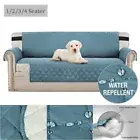 Sofa Cover Quilted Anti-wear Couch Mat for Pet Kids Slipcovers 1/2/3/4 Seater