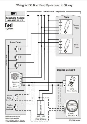 BELL SYSTEM 801 EXTRA HANDSET SPARE AUDIO DOOR PHONE INTERCOM ELECTRIC UNIT CALL
