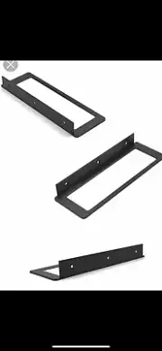 4 X Floating wall wine bottle rack shelf Aus Supplier Brushed Aluminium