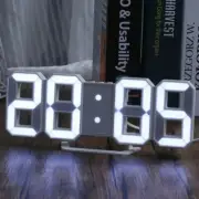 Clock 3D LED Digital Alarm Clock Wall Clock Time/date/temperature For Home