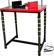 INNOLIFE Arm Wrestling Table, Arm Wrestling Battle Table, Arm Wrestling Table with Detachable Wrist Force for Home Gym, Red