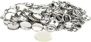 CYSFETENA 100 Sets Blank Button Badge Pins 25 mm, Buttons Badge for Button Machine, Buttons Make Yourself and DIY Projects, for Personalised Buttons, Badges, Gifts