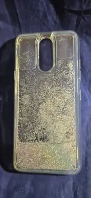 CLEAR CASE liquid glitter FOR LG K30, CLEAR- (15419)