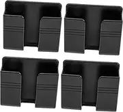 BATHVEVE 4pcs Wall Mounted Remote Holder Mobile Phone Storage Organizer for Home Bedroom Kitchen Living Room Office Odorless Design for Easy Installation