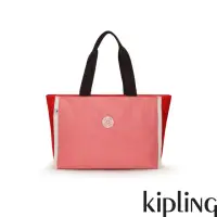 在飛比找momo購物網優惠-【KIPLING官方旗艦館】甜潤粉紅大容量主袋手提包-NAL