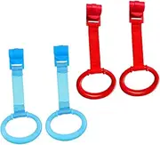 SHOWERORO Bed Pull up Rings Crib Hanging Toys Easy to Install Walking Assist Tools Safe for Newborn