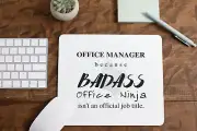 Office Manager Mouse Pad for Computer Office Gaming Desk Non-Slip