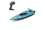 WLtoys wl911-a 2.4G Remote Control Boat Remote Control Ship Toy Gift for Kids Adults Boys (Lake blue)
