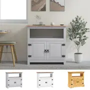 Mexican Pine TV Cabinet Storage Cabinet Corona Range White/Light Wood vidaXL