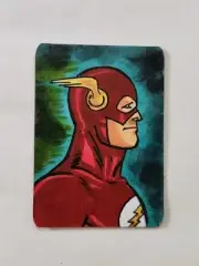 The Flash (Super Friends) Original Sketch Card Art