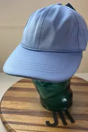 NWT WOMENS ATHLETIC WORKS HIDDEN PONYTAIL HOLE HAT BLUE ADJUSTABLE J11