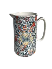 Fine China Milk Jug Blue Lily Design Heritage Brand Gift BOXED New 600ml 21oz