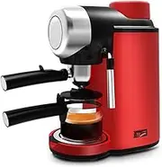 Semi-Automatic Espresso Machine, Stainless Steel Coffee Maker, Compact Durable and Safe, Easy to Clean, Automatically Relieve 5 Bar Pressure