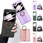 Membrane Finger Ring Wristband Shockproof Case For Samsung Galaxy Z Flip 6 5 4