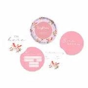 Snuggle Hunny Major Mitchell & Blush Reversible Milestone Cards