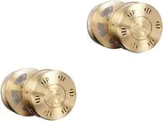 FRCOLOR 2pcs Moxibustion Box Smokeless Moxa Burner with Lid Base Pure Copper Moxa Holder for Gentle Massage Relief for Adults and Seniors Portable Wellness Tool for Home Use