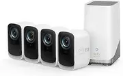 eufy Security eufyCam 3C 4-Cam Kit, Security Camera Outdoor Wireless, 4K Camera, Expandable Local Storage up to 16TB, Face Recognition AI, Spotlight, Color Night Vision, No Monthly Fee