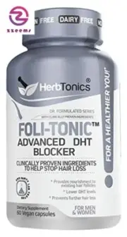 Foli-tonic DHT Blocker & Hair Loss Supplement | Hair Thinning Treatment & Promot