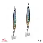 2pcs Silver Colt 2.8oz Coltsniper 80g Vertical jig 3561D-DT MUSTAD 3xTreble Hook