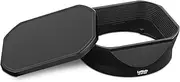 Vintage Square Metal Lens Hood Shade for Fujifilm XF16-50mm F2.8-4.8 R LM WR & Fuji XF 33mm F1.4 R LM WR Lens & Fujinon XF 23mm F1.4 R LM WR Lens Hood,with Front Cap,Black