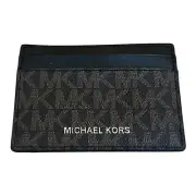 Michael Kors Women Ladies Men's Fashion Credit Card id Holder Wallet Brown Gold