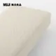 柔舒水洗棉床包/SD/淺米【MUJI 無印良品】