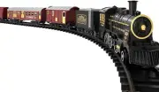 Rechargeable Model Train Set with Realistic Smoke and Sounds for Boys & Girls