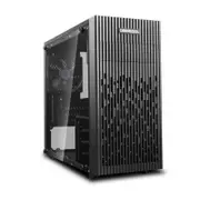 [DP-MATX-MATREXX30] Matrexx 30 Full Tempered Glass Side Panel M-ATX Case 1x 120mm Black Fan