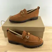 Gentle Souls by Kenneth Cole Women's Eugene Lug Bit Loafer- Cognac- Sz 5 M