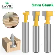 1/2/3 PCS T Slot Router Bits 1/4 Inch round Shank Keyhole Router Bit Set