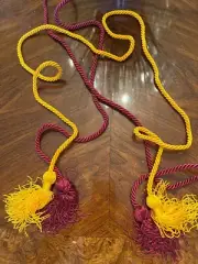 Chi Psi Honor Graduation Cords Purple and Gold 60" Long FREE SHIP