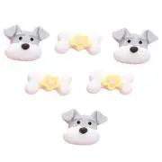 Lucky Dog - Shelly's Buttons - Flat Back Schnauzer Embellishments - Craft Scrap