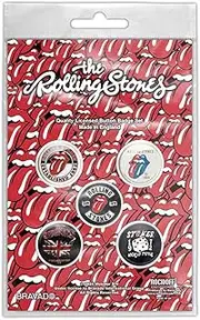 [Rock Off officially licensed products] The Rolling Stones Tour Collection Button Badge Pack One Size