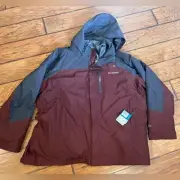 Columbia Interchange Coat Jacket mens 4X Lhotse II Omni Heat 3 in 1 thermal $260