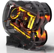 Dinosaur M.Star Open-Frame Mid-Tower Micro-Atx/Mini-Itx Gaming PC Case - Tempere
