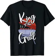 [keoStore] King of The Grill BBQ Smoker Funny Barbecue Chef Pit-Master ds103 T-Shirt