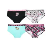 Pack 4 brief - Marvel Girls' Spiderman and Ghost Spider, Combed Cotton Panties