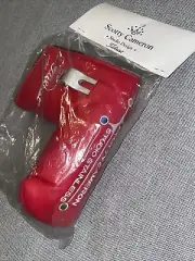 NEW Scotty Cameron Studio Stainless 4-Dot RED Blade Putter Cover RARE!