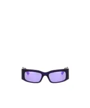 Balenciaga Eyewear Paper Rectangle Frame Sunglasses One size Blue