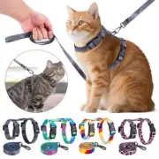 Adjustable Cat Harness and Leash Escape Proof Walking Vest for Small Cats Dogs